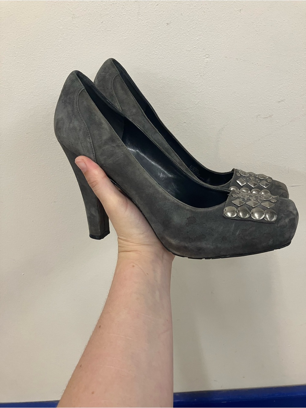 BCBGeneration Leather Studded Heels